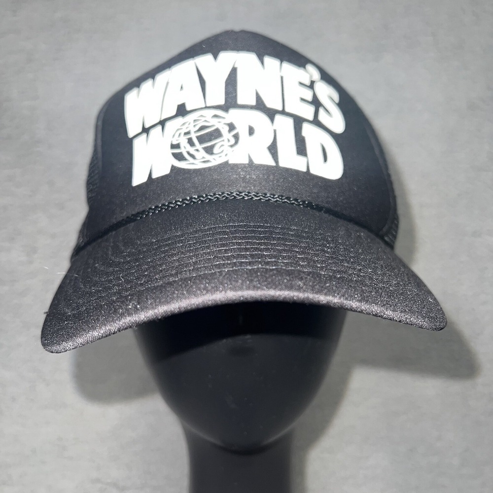 Original Vintage Wayne's World Mesh Trucker Hat Nissun Made in Taiwan